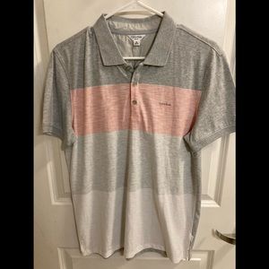 Mens Calvin Klein mens medium slim fit striped polo, NWT